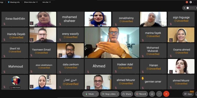 لتمكين ذوي الهمم، المصرف المتحد ينظم ورشة عمل تطوعية لتعليم لغة الاشارة