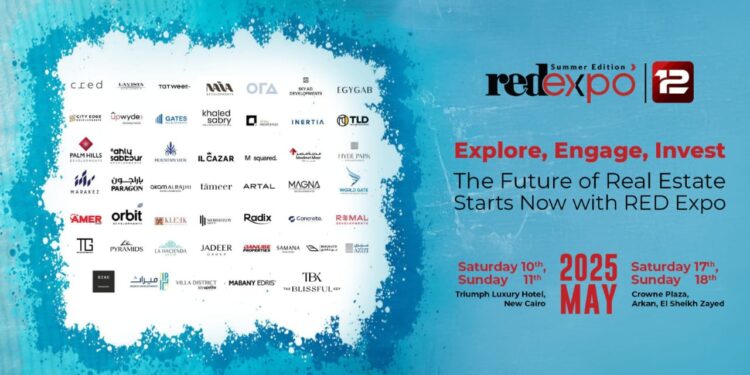 بمشاركه 47 شركه من كبري شركات التطوير العقاري بالسوق المصري .. إنطلاق معرض 12 RED EXPO غدا 1 بمشاركه 47 شركه من كبري شركات التطوير العقاري بالسوق المصري .. إنطلاق معرض 12 RED EXPO غدا