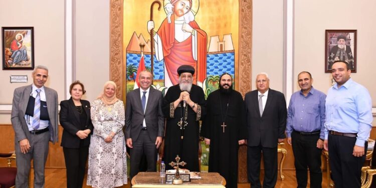 رئيس البنك الزراعي المصري يلتقي قداسة البابا تواضروس الثاني لتعزيز التعاون والتوسع في تمويل مشروعات الأديرة